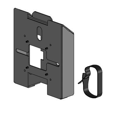 ERGONOMIC SOLUTIONS LTD Wall Mount straight angled - V ESA 75/100 - black